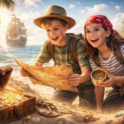 Карта сокровищ: морские приключения